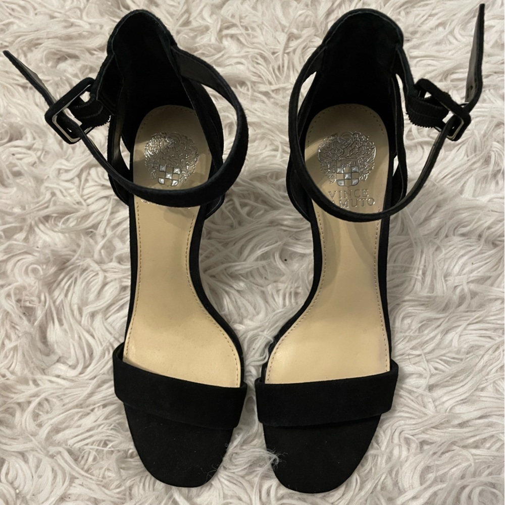 Vince Camuto Black Suede Heels